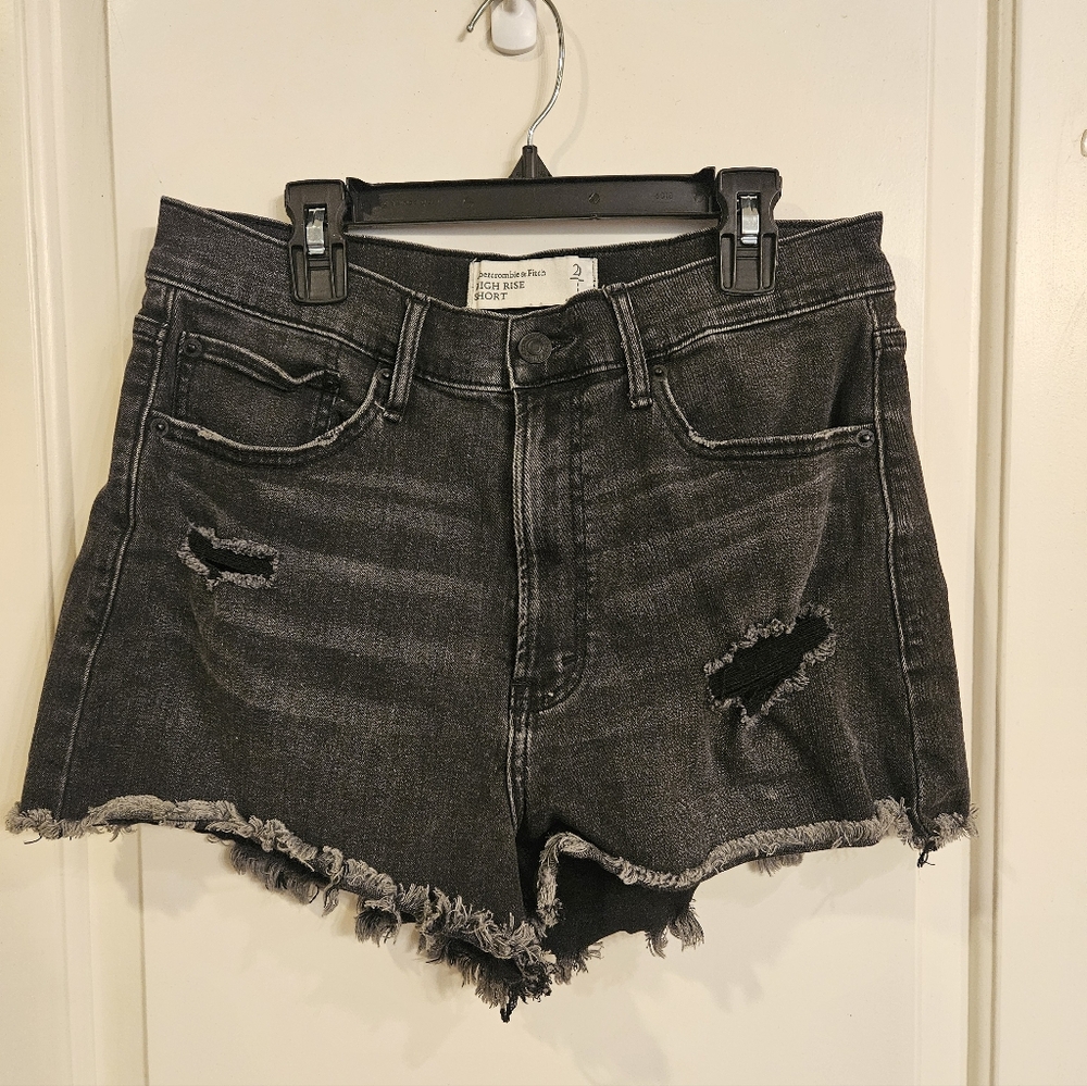Abercrombie & Fitch Charcoal Jean Shorts Sz 8/29